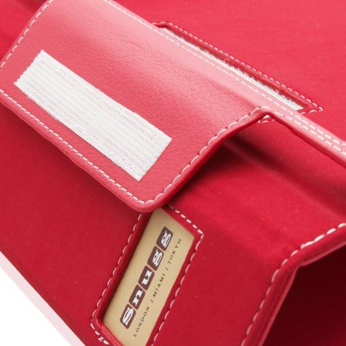 Snugg iPad Mini Case Leather iPad Mini 1 & 2 Smart Case Cover Protective Flip Stand for Apple iPad Mini 1 & 2 With Auto Wake & Sleep Red