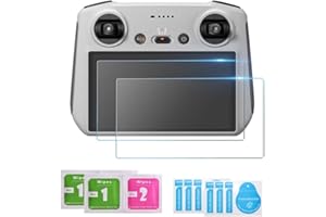 KKPLZZ Mini 3 Pro osłona ekranu drona, 2 szt. HD odporna na zarysowania szkło hartowane folia ochronna na ekran do inteligentnego kontrolera Mini 3 Pro RC