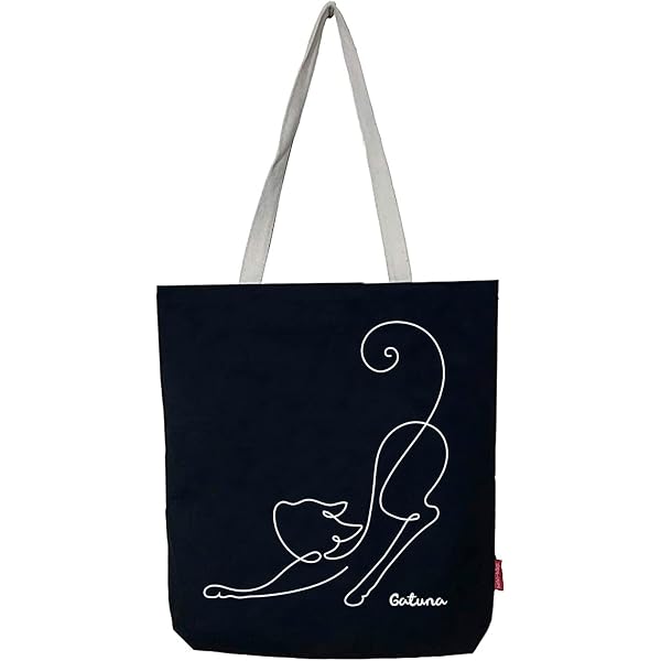 Hello-Bags Make-up-Tasche/Wristlet-Handtasche "GATUNA" – 23 X 15,5 Cm, Ecru/Schwarz, 100% Baumwolle