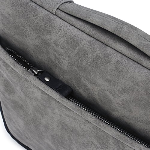 CAISON Hochwertiges Synthetik Leder Laptop Hülle Kasten Schutzhülle Tasche für 15.6″ Notebook Computer / 15″ Apple MacBook Pro Mit Retina Display - 8