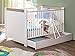 Produktbild trendteam NBZ65056 Babybett Unterbett Auszug Rollbar Weiß Pinie Nachbildung, LxBxH 139x70x17 cm