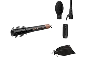 Rowenta Air Shape, Spazzola ad Aria Calda per Asciugatura Rapida e Styling a Tecnologia Ionica, 3 Velocità/Temperature, UB9820