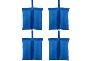 YELAIYEHAO 4 bolsas de peso para toldo desplegable para tienda de campaña, bolsa de pies con peso, bolsa de arena (azul-4 grande)