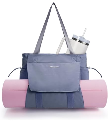 Sac de yoga de voyage pour femme, pour transporter du matériel d'entraînement, du maquillage et des accessoires, compartiment à chaussures et poches de rangement pour sec (noir, taille M Sac de yoga de voyage pour femme, pour transporter du matériel d'entraînement, du maquillage et des accessoires, compartiment à chaussures et poches de rangement pour sec (noir, taille M
