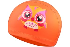 SWAUSWAUK Cuffia Piscina per Bambini - Cuffia Nuoto per Bimbino Ragazzi Ragazze età 4-10