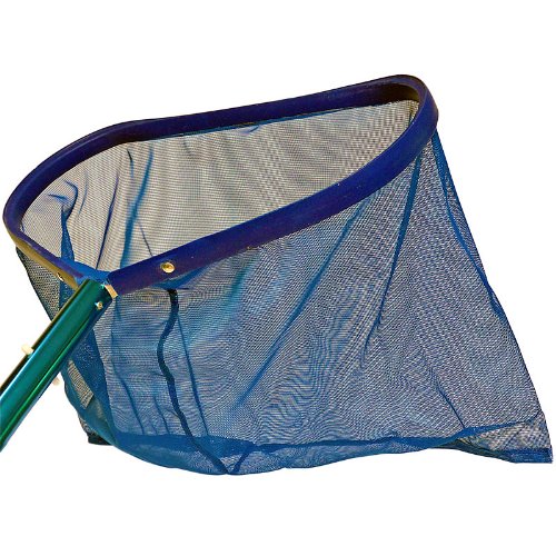 Bodenkescher mit tiefem Netz und Alu-Rahmen für Teleskopstange | hochwertiger Kescher für Pool & Teich mit tiefem Netz - 3