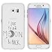 Produktbild Samsung Galaxy S6 Hülle von licaso® aus TPU schützt Dein S6 5,1" I Love you to the Moon & Back Liebe zum Mond & zurück Muster Schutz-Hülle Cover Case transparent klare Schutzhülle galaxys6 Tasche Silikon Style (Samsung Galaxy S6, To the Moon & Back)