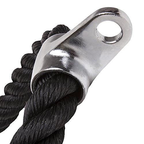 Trizeps Bizeps Seil verschiedene Größen 75cm – 100cm inkl. Karabinerhaken - 4