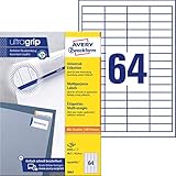 Zum Patent angemeldete ultragrip-Technologie - ein dreidimensionales Profil auf der Rückseite des Etikettenbogens sorgt für optimalen Druckereinzug und Bogenführung