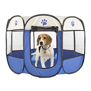 PETMAKER Pop-Up Pet Playpen with Carrying Case for Indoor/Outdoor Use 31.5