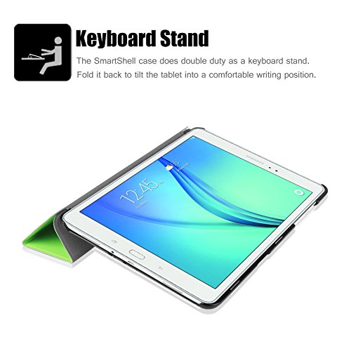 Fintie Samsung Galaxy Tab A 9.7 Hülle Case – Ultra Schlank Superleicht Ständer Smart Shell Cover Schutzhülle Etui Tasche mit Auto Schlaf / Wach Funktion für Samsung Galaxy Tab A 9.7 T550N / T555N 24,6 cm (9,7 Zoll) Tablet-PC, Grün - 9