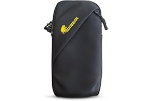 *New Launch* RunBear Sportarmband Mit Kopfhörer Tasche Sportarmband Handytasche Sport für iPhone 17 Pro Max/16 Pro Max/15 Pro/14/13 Pro/12 Plus, Xiaomi, Galaxy Handyhülle Running Armband (Black)