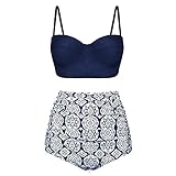 XuxMim Frauen hohe Taille Bikinis Bademode Badeanzug weibliche Retro Beachwear Bikini Set