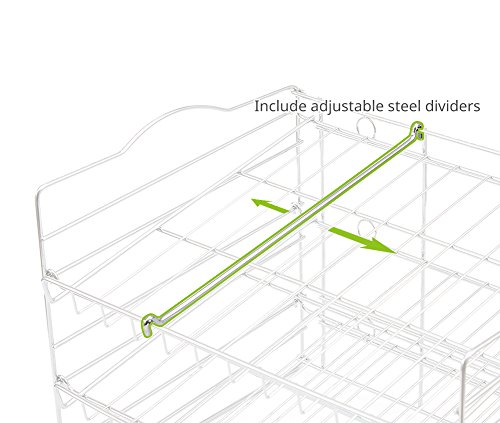 EZOWare-Dosen-Organizer-Regal-fr-Getrnke-Gewrzdosen-mit-3-Entagen-silber