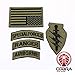 Produktbild Cobra Tactical Solutions Military Patch Set Special Forces Ranger Airborn mit Flagge USA Bronze und Klettverschluss