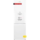 Corbero - No Frost Combi Refrigerator | CCH18024X | 253L | 60x54,5x181 | LED Light | Crisper | Glass Shelves | 40 Db | White
