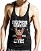 Stylotex Stringer Tank Top Super Saiyan Gym est. 1991 Fitness Gym Shirt SuperCool-Material mit Feuchtigkeitsregulierung, Farbe:schwarz;Größe:S