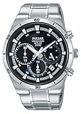 Pulsar Herren Chronograph Solar Uhr mit Edelstahl Armband PZ5039X1