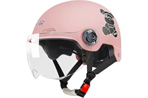 AOOPOO Casque Trottinette Electrique Adulte, Casque Vélo Électrique avec Visière, Demi Casques Haute Protection Unisexe, pour Vélo, Trottinette, Skateboard, Motos, pour Homme et Femme