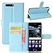 Produktbild Huawei P10 hülle, KuGi Huawei P10 hülle / Fall - Hochwertige PU-Leder Ständer Wallet hülle für Huawei P10 smartphone.(Blau)