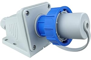 PREIS-ZONE Presa da parete, spina ermetica, Schuko, 230 V, 16 A, IP68, presa da parete