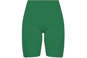 CRAZY GIRLS Womens Cycling Over-Knee Shorts Dancing Super Stretch Ladies Dancing Walking Running Gym Biker Active Casual Sports Yoga Pants