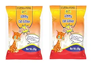 JiMMy Ultra Fine Cat Litter Jolly (10 Kg) -Pack of 2