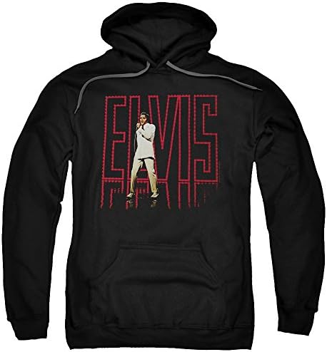 Elvis Elvis 68 Album Mens Pullover Hoodie (Black, XXX-Large)