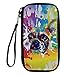 Produktbild WeoHau Drucken Sie Mode 3D Polyester Passport Travel Visa Bag Wallet Card Pack Painted Hund