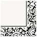 Produktbild Unique Party Supplies Schwarz Damast Papier Servietten, 16 Stück
