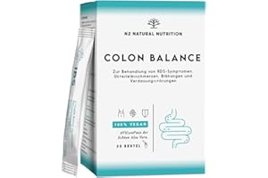 ‎N2 NATURAL NUTRITION Colon Balance für Darmflora Aufbau mit Aloe Vera + Inulin. Pflanzliche Hilfe bei Blähbauch + Verstopfung. Klinisch bestätigt. 30 Beutel. Nahrungsergänzung. Vegan. N2 Natural Nutrition