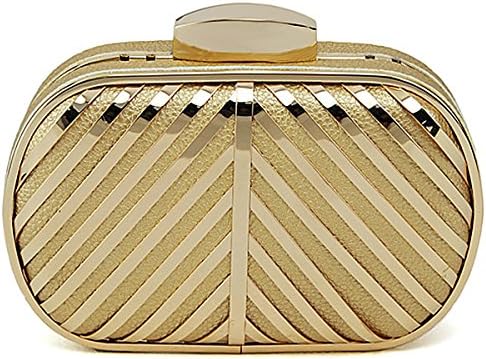 Hifishion Exquisite Leather Metal Hollow Designer Clutch Bag Evening Handbags