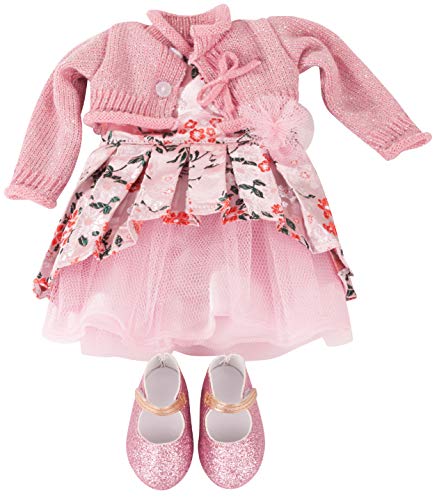 Preisvergleich Produktbild Götz 3403032 Kombination Brokatträume - Puppenbekleidung Gr. XL - 4-teiliges Bekleidungs- und Zubehörset für Stehpuppen 45 - 50 cm