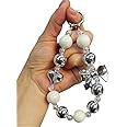 Nilzone Keychain Mobile Chain Beads Charm Hanging, Phone Pendant Wrist Bracelet Holder | Purse, Camera, Mobile Cover Charm Strap Smartphone Case for Girls Women (MB D-03)