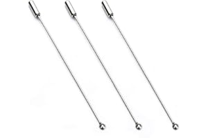 HEALLILY Broche en métal Broche en Broche épingles de sûreté Longue Aiguille pour Les Yeux avec butée pour Hommes Femmes Costume Cravate Foulard Accessoires 90mm 20pcs ()