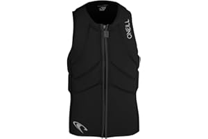 O'NEILL ONeill Slasher Kite Watersports - Gilet de sécurité à Impact de Wakeboarding Jetski pour Le Wakeboard - Noir - Minimal Bulk Design