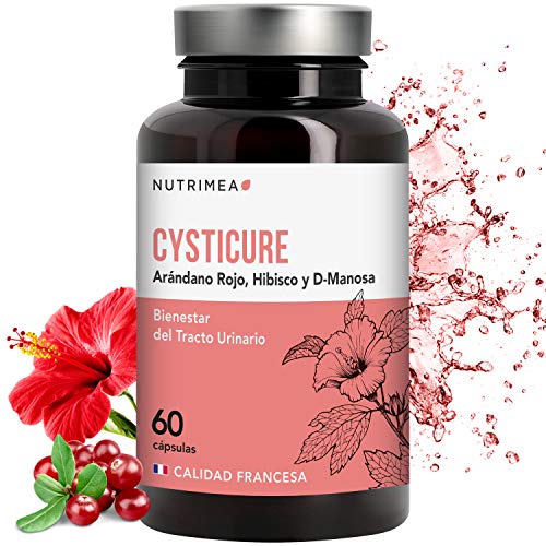 Arándano Rojo D-Manosa Hibisco Suplemento Alimenticio Cysticure Infeccion Vias Urinarias y Cistitis Sistema Inmunológico Salud Urinaria Vejiga Riñon Ideal Hombres y Mujeres