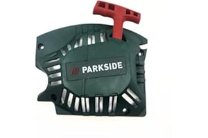FORESTA Lanceur Tronçonneuse pour Parkside PBKS53A1 PBKS53A2 PBKS46A1 PBKS53C3 3910108024, Lanceur démarreur pour tronçonneuse essence Parkside, Lanceur réference 3910108024
