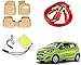 Auto Pearl Premium Quality Car Accessories Combo of Car Floor Foot Mats 4D Beige. & SMD/LED Interior Roof Ceiling Light. & Car Heavy Duty Jumper Booster Cables Anti Tangle Copper. For Chevrolet Beat Type-2 RS.2041.00
