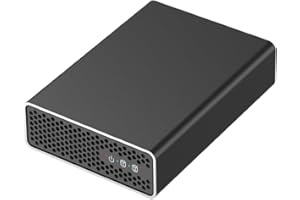 GRAUGEAR 2 bay RAID, Alloggiamento in alluminio per 2X 2,5" SATA SSD/HDD, USB 3.2 Gen2 (10 Gbit/s), RAID 0, RAID1, single, Large