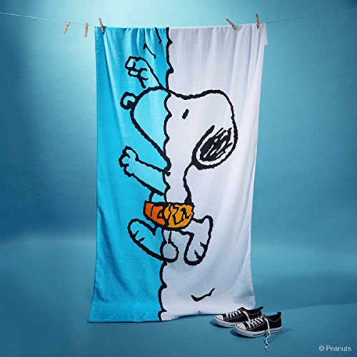 BUTLERS PEANUTS Handtuch Snoopy- Badetuch – Baumwolle – 180×90 cm - 5