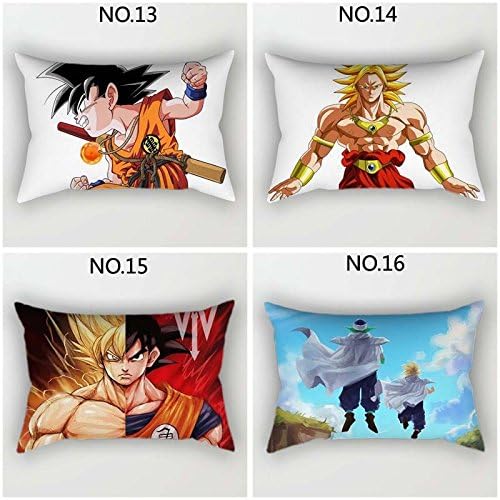 Rectangle Anime Rectangular Pillow Cover Drag Ball Z Gku Super S Pillowcase Linen Blended Throw Pillow Cases Car Sofa Cushion Cover