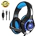 Price comparison product image Gaming Headset for New Xbox One, Beexcellent 3.5mm Wired Over Ear Gaming Headphones with Mic,Bass Stereo,LED Light,Noise Isolating Soft Memory Earmuffs for Xbox One S/Xbox One/PS4/Mac/PC/Phones