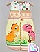 Newborn Sleeping Bag 0-6 Months, 86cm Short Sleeve - Pattern 21