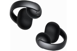 soundcore AeroClip by Anker, Auricolari Open-Ear, Cuffie Clip-On, Comfort Adattivo, Chiamate Chiare con 4 Microfoni e AI, Adattamento Stabile, Driver da 12mm per Suono Nitido, Design a Anello Aperto