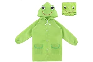 KSJEHW Poncho de Niña, Chubasquero Niño,Impermeables para Hombres y Mujeres para Niños, Impermeable Capa con Capucha Talla