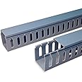 Daystar Cable Ducts/Wiring Channels/Cable Tray PVC FRLS Type Standard Slot Cable Manager Duct 45MM X 45MM X 100CM (H X W X L) A Type Lock -2 Pack (2x1 Meter)