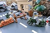 Modbrix 5510 – ✠ Granatwerfer Stellung mit Mörser,Feld-Motorrad, Häuser Diorama und inkl. custom Wehrmacht Soldaten aus original Lego© Teilen ✠ - 3
