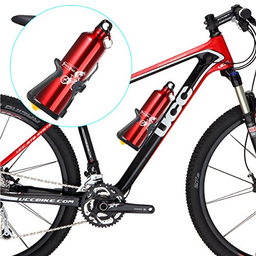 Foxnovo Fahrrad Flaschenhalter Halter Wasserflaschenhalter (schwarz) - 5