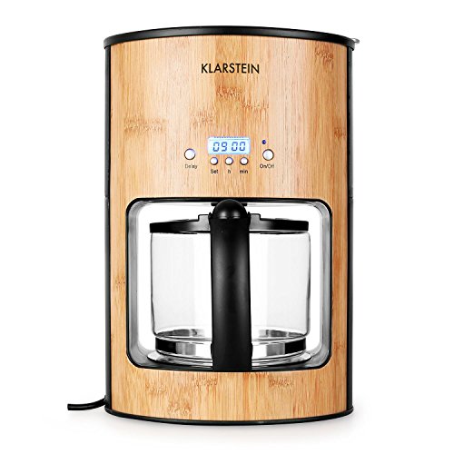 Klarstein Bamboo Garden Frühstücksset 3 teiliges Küchenset aus Bambus (Kaffeemaschine mit Timer, LED-Wasserkocher) hellbraun - 8